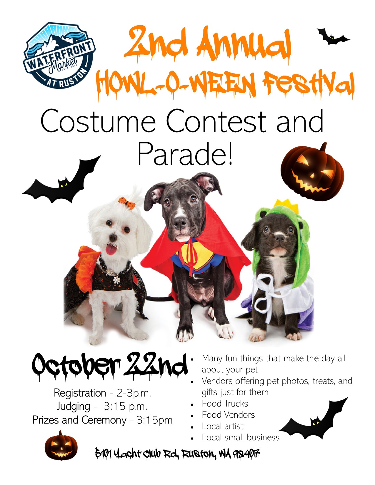 HOWL-O-WEEN Festival: Dog Costume Contest and Parade - Waterfront